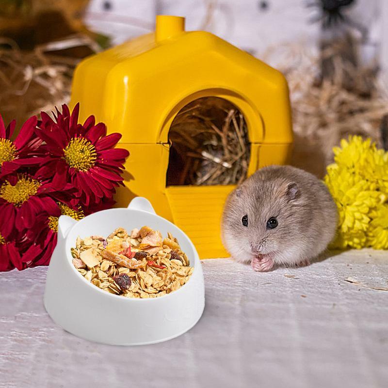 Hamster Feeding Bowl Hamster Food Water Bowl For Rabbit Guinea Pig Small Pets Feeder Dish Pet Supplies