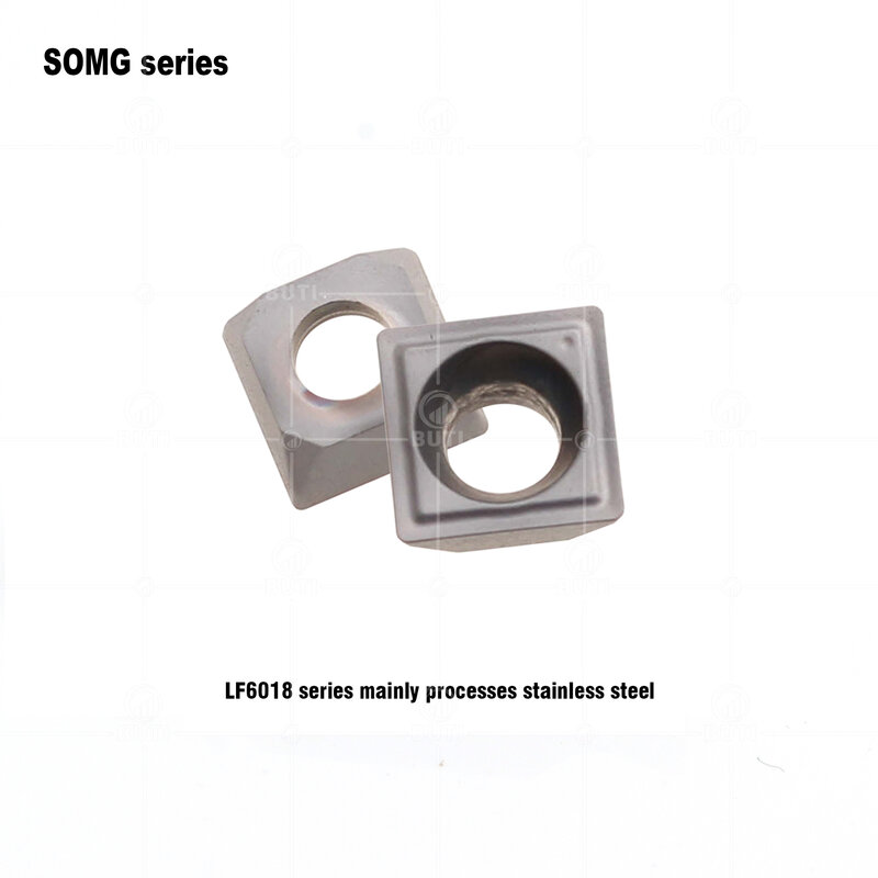DESKAR100% Original SOMG040202-TG LF6018 U-Drill Turning Tool CNC Lathe Cutting Blades Cutter Carbide Insert For Stainless Steel