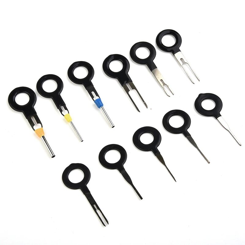 New 11pcs Car Wire Terminal Removal Tool Crimp Connector Extractor Release Pin Terminal Removal Aluminum Tool High Quality