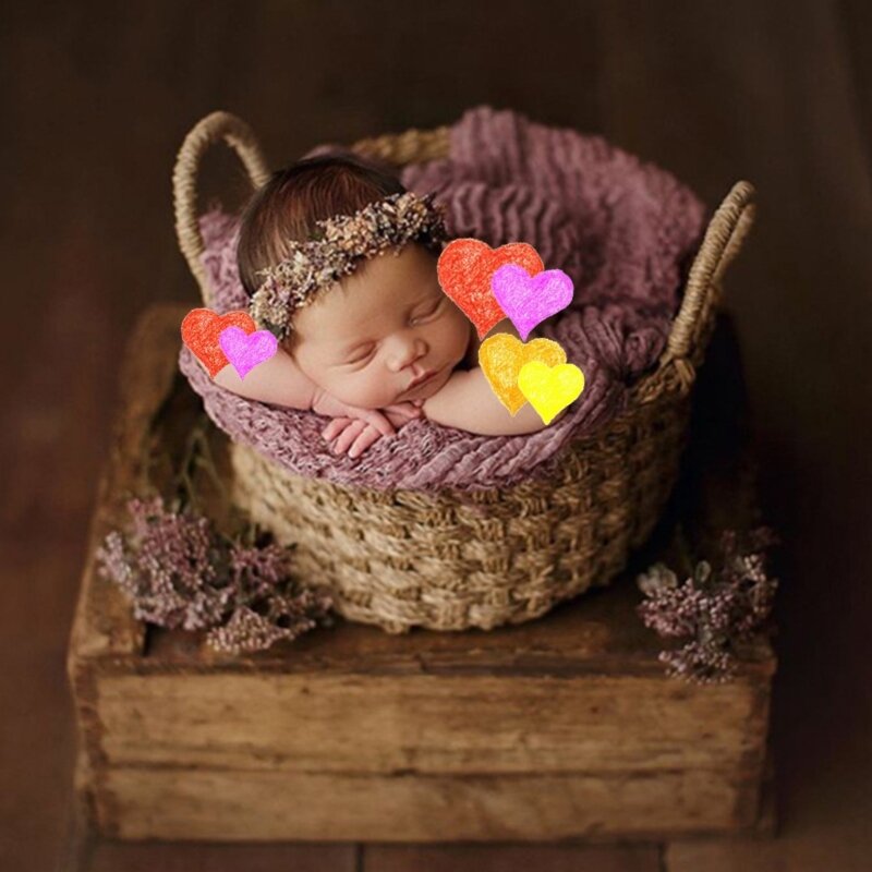 新生児の写真撮影の小道具伸縮性のあるポーズブランケット赤ちゃんの写真の背景ラップブランケット DIY 写真の背景の装飾