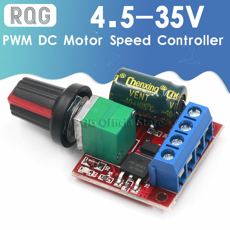5A 90W PWM 12V DC Motor Speed Controller โมดูล DC-DC 4.5V-35V ปรับความเร็วควบคุม Switch 24V