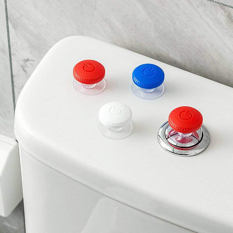 Coração Shaped Toilet Press Button, Botões De Água Para Banheiro