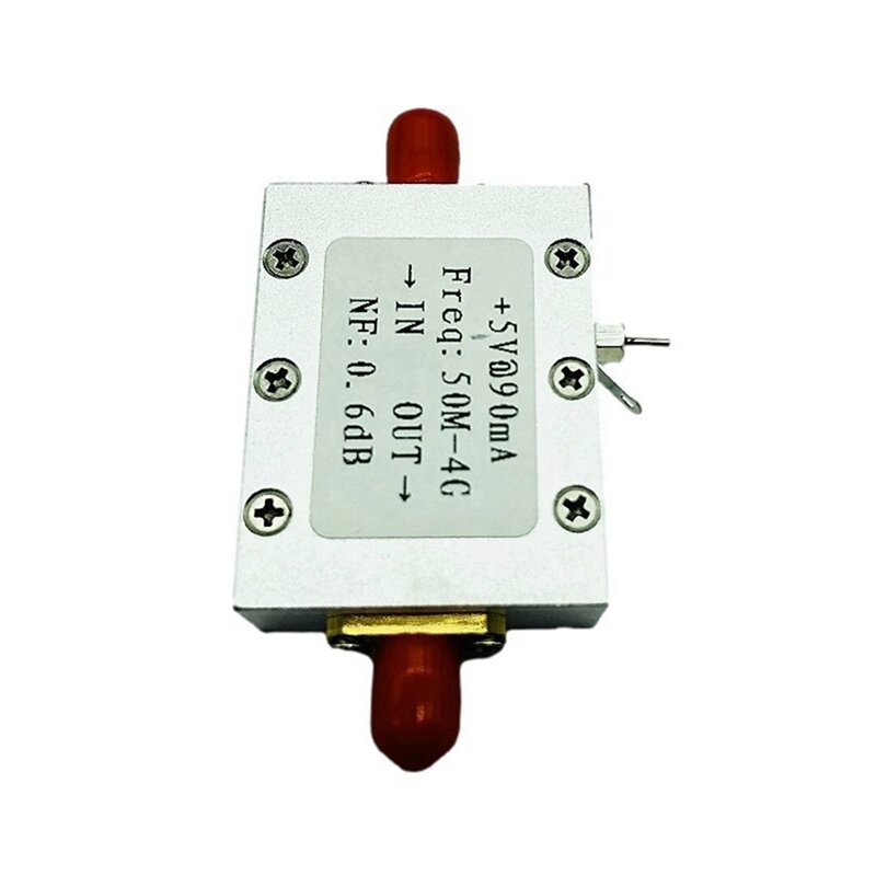 Ultra Low Noise NF=0.6DB High Linearity 0.05-4G Wideband Amplification LNA Input Down To RF Module Durable Easy To Use
