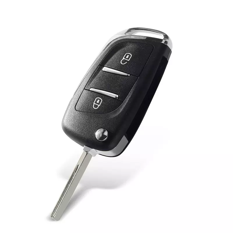 KEYYOU-Caso Shell chave do carro remoto, estojo para Peugeot 306, 407, 807 Partner, Citroen C2, C4, C5, C6, C8, Berlingo, Picasso, CE0523, 2, 3 BT Filp