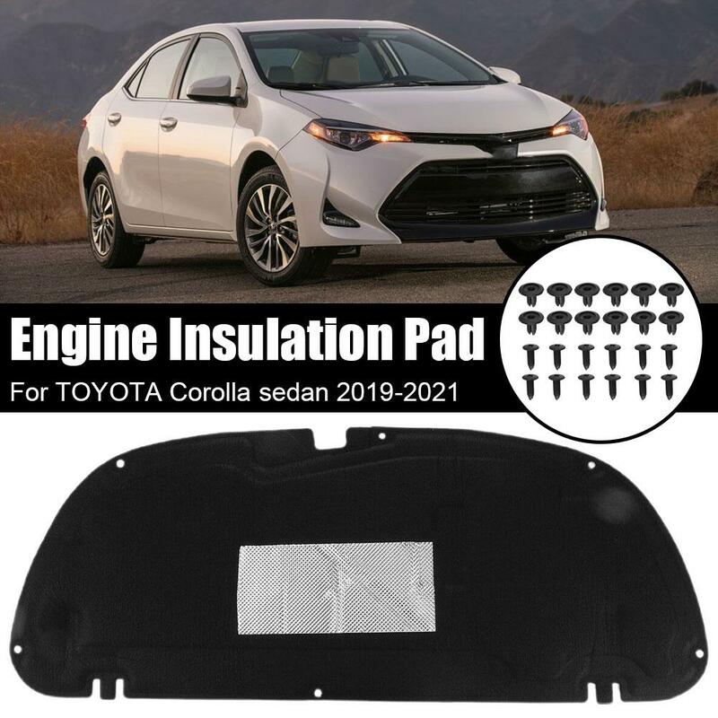 Car Front Hood Insulation Pad Engine Noise Insulation Heat Sound Insulation Pad Cover For Toyota Corolla Sedan 2019-2020 K6J4