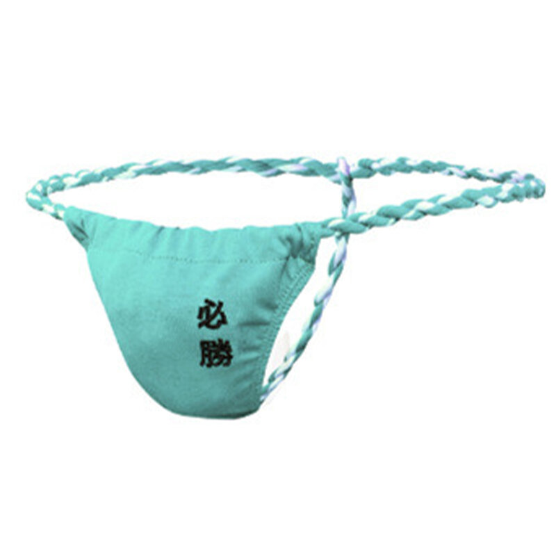 Perizoma da uomo in corda intrecciata intimo senza cuciture abbigliamento giapponese Sumo con Design Sexy e materiale in cotone realizzato in cotone