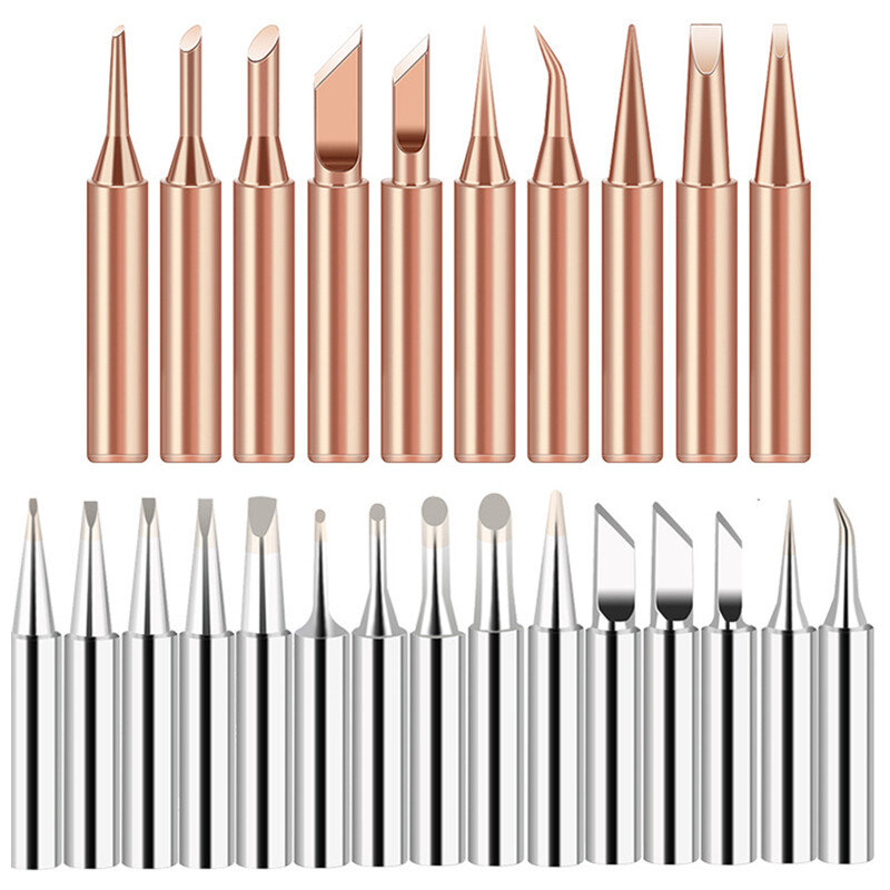 3/5pcs Soldering Iron Tip Pure Copper 900M Soldering Iron Head Set Inside Hot Bare Copper Electric Soldering Iron Welding Tools