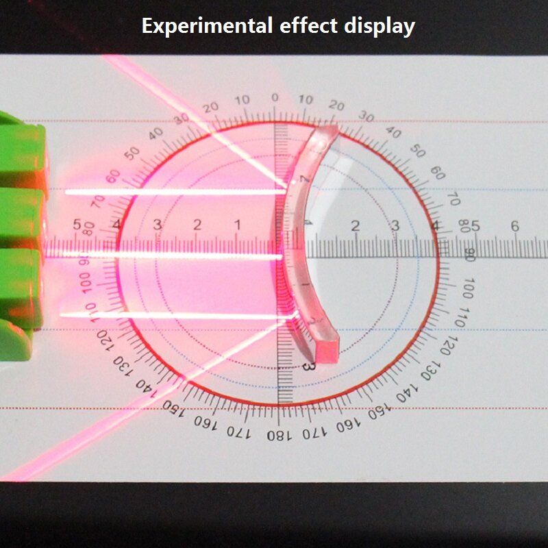 Set Lensa Prisma Optik 6 Buah Lensa Cembung Cekung Akrilik Kit Optik Fisik untuk Eksperimen Siswa Sekolah Dasar Menengah