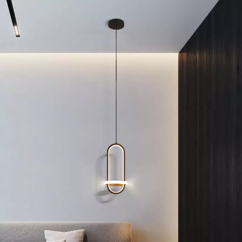 Minimalista Nordic Pendant Lamp para Quarto, Moderno, Simples, Luz, Luxo, Internet Famosos, Cabeceira, Bar, Lâmpada de mesa