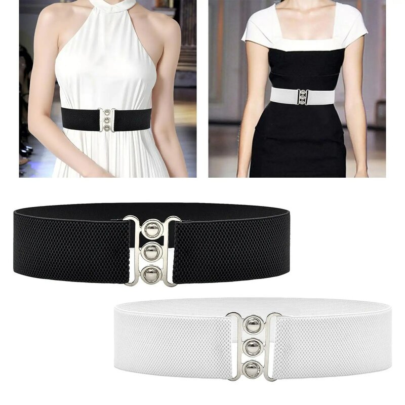 Women Elastic Waist Belt Elegant Durable Dress Belt for Skirts Dating Street