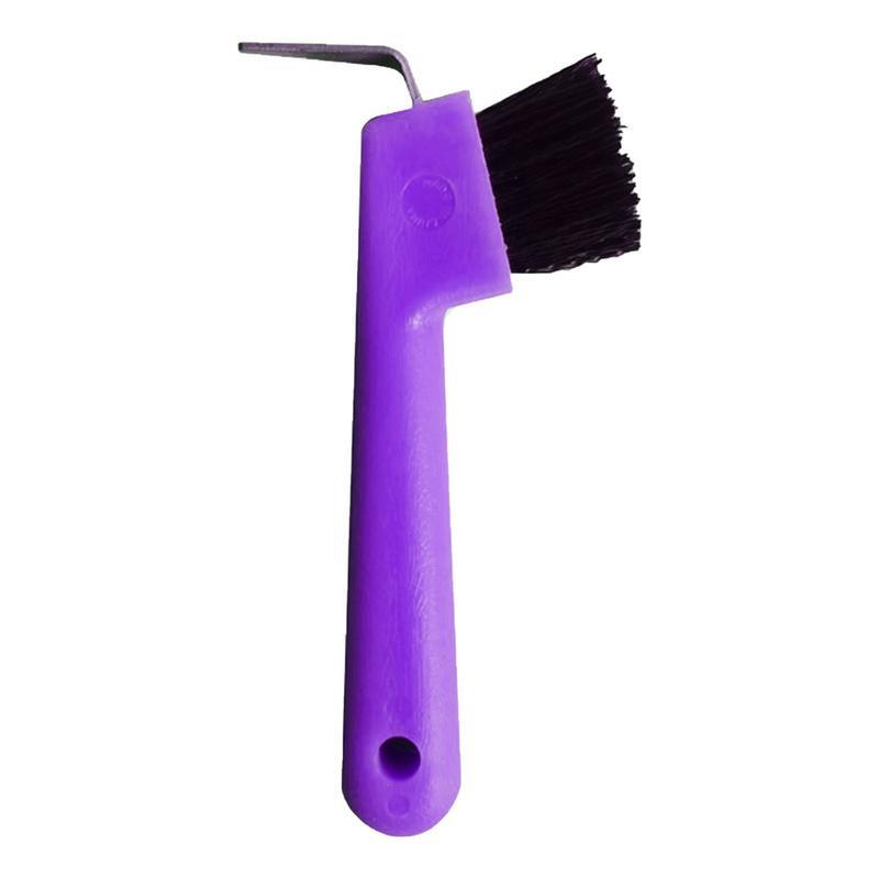 Horse Grooming Supplies Brushes, Hoof Pick com escova, limpeza, 2 em 1
