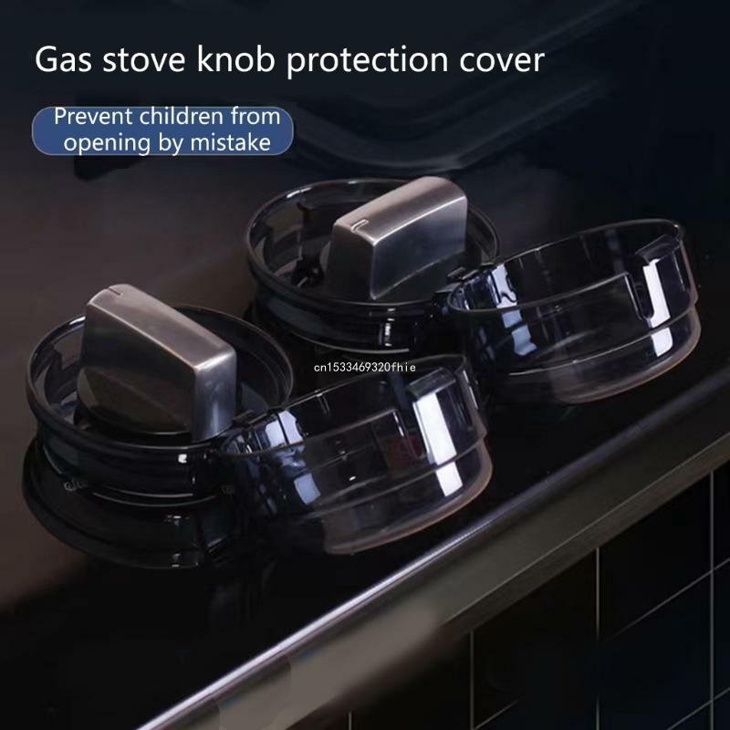 Gas Stove Knob Protectors Cap Kitchen Microwave Oven Power on off Protective Cover Cooker Button Protections Tool