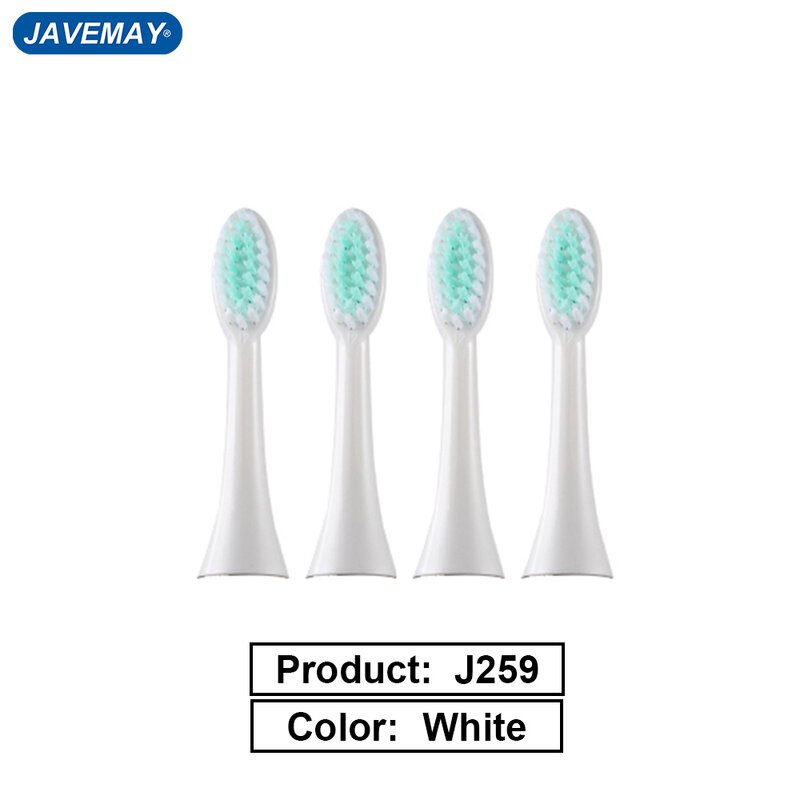 Crianças escova de dentes elétrica cabeça cabeça da escova macia j259brushhead bocal de substituição sensível para javemay j259