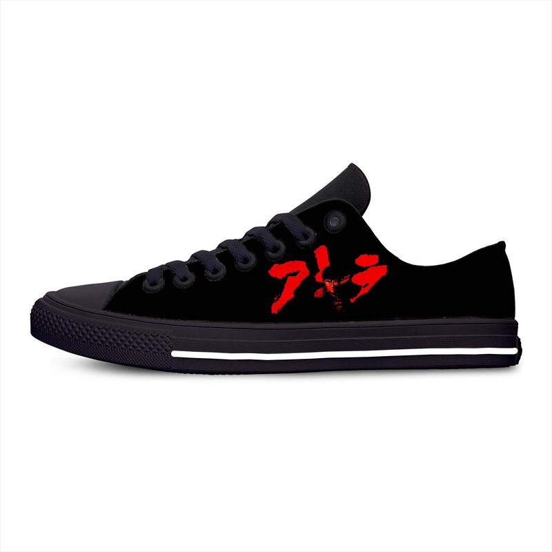 Anime Akira 1988 Low Top Sneakers Mens Womens Teenager Casual Shoes Canvas Running Shoes 3D Printed Breathable Lightweight shoe