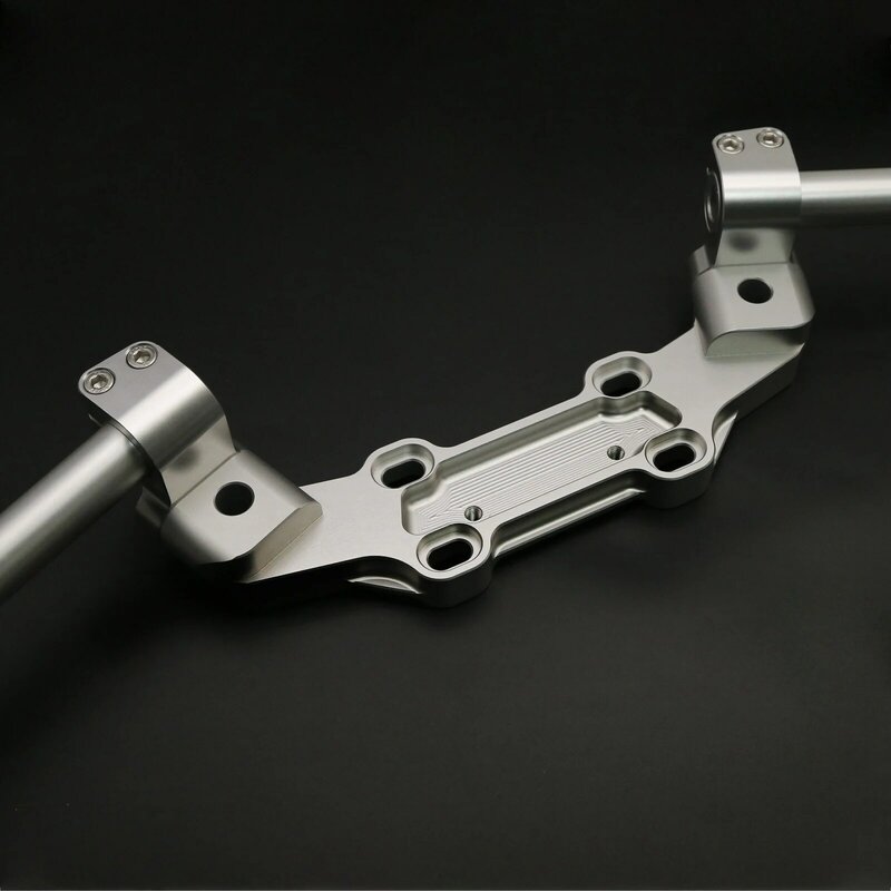 FXCNC Motorcycle CNC aluminum handlebar clamp 22mm Clip On Fork Handle Bars Adapter Separate Plate