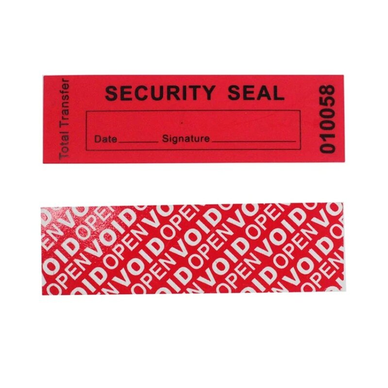 Garantia Open Void Seal Label, Tamper Proof Adesivos, Etiqueta de Segurança, Impressão, Atacado, Personalizado, Tamper Evident, 1000Pcs