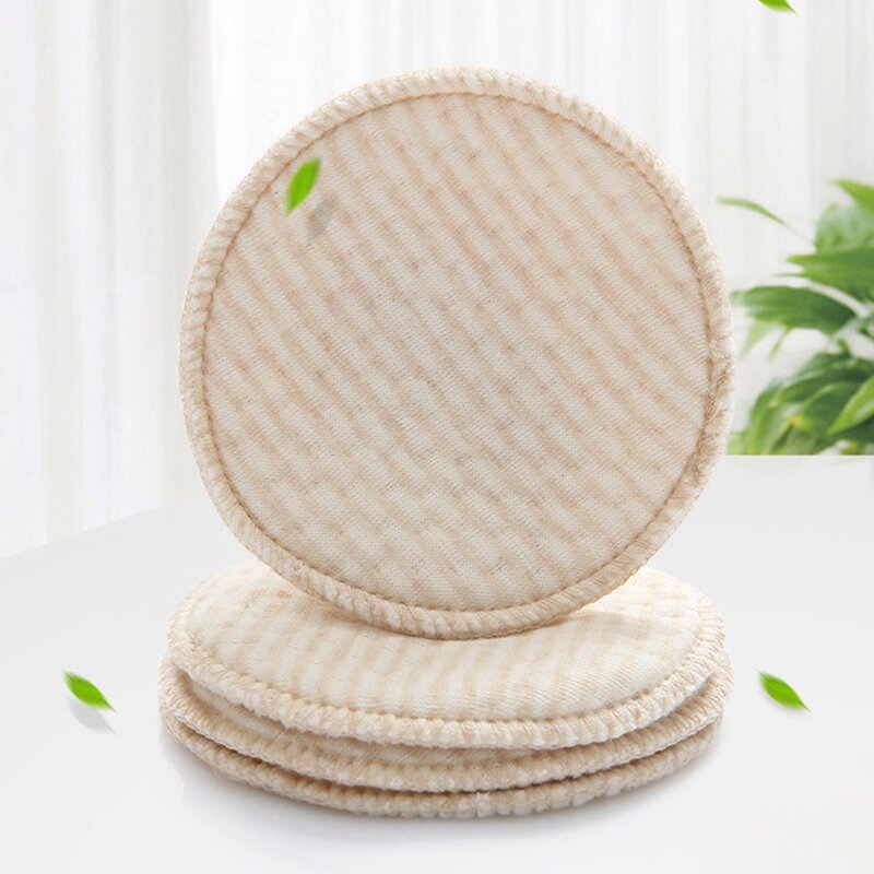 4pieces Washable Breathable Absorbency Breast Pads Anti-overflow Nursing Pad