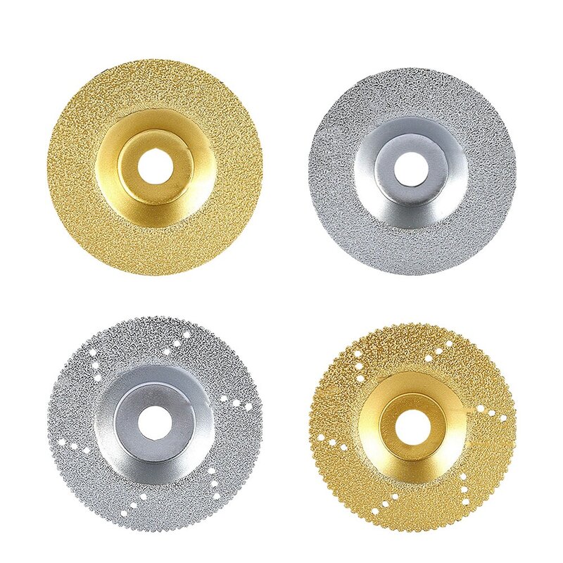 Disco de molienda de cuenco de mármol plateado/dorado, disco de corte de diamante, disco de molienda en seco, alta calidad, resistente al desgaste, nuevo, 1 pieza