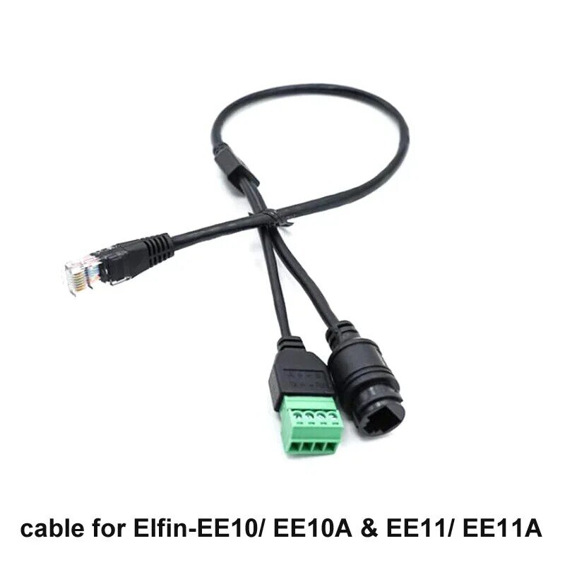 ตัวแปลงสายเคเบิลตัวแปลงอะแดปเตอร์สำหรับ Elfin-EW10A EW11A Elfin-EE10A EE11A RJ45เชื่อมต่อ RS485 RS232