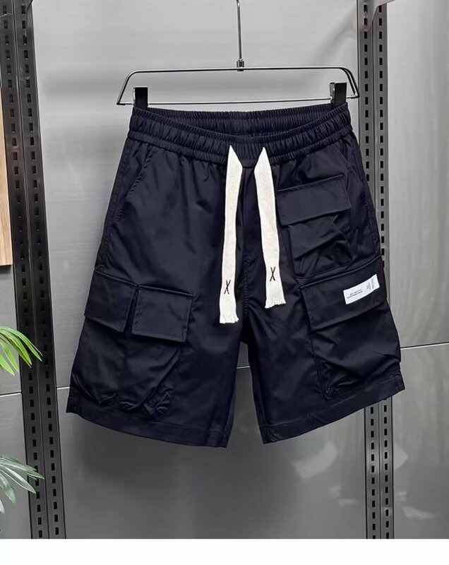 Heren Short Multi-Pocket Mode Overalls Shorts Snel Droog Outdoor Casual Fitness Losse Harajuku Streetwear Hoge Kwaliteit Shorts