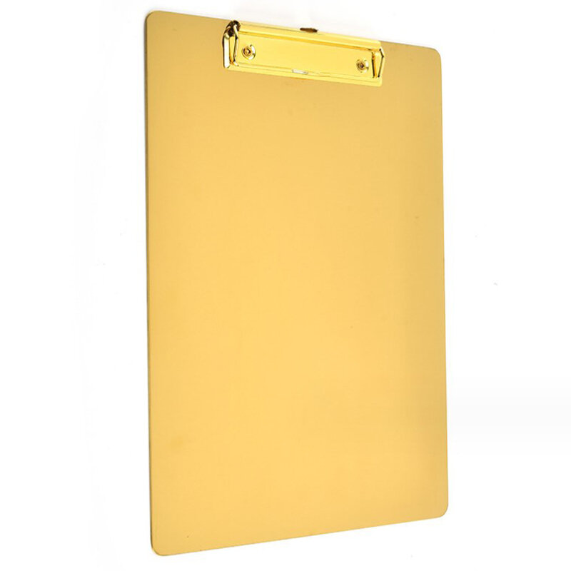 Золотистый зажим для доски для письма, 1 шт., скандинавский металлический зажим для папки для записей A4, заказ в ресторане