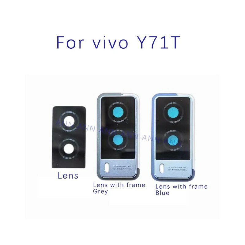 후면 카메라 유리 커버, Vivo Y31 Y51 Y51A Y53S 메인 카메라 렌즈, 접착 테이프 교체, V2030 V2031 V2036