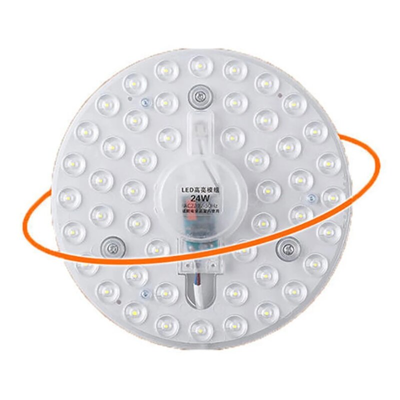 Panneau Circulaire LED SMD de 100/36/24/18/12W, 220/230/240V CA, Éclairage Circulaire pour Plafond