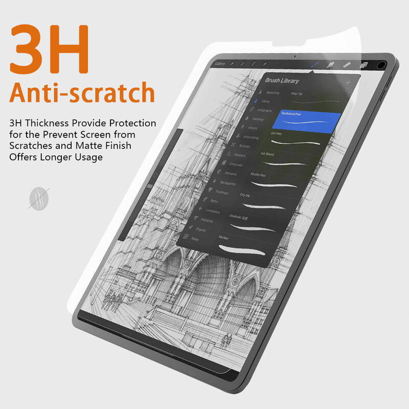 Like Paper Film For Ipad 10 10th 9th Generation Pro 11 4th 12.9 12 9 Screen Protector For Ipad Mini 6 Air 5 4 10.9 10.2 Matte