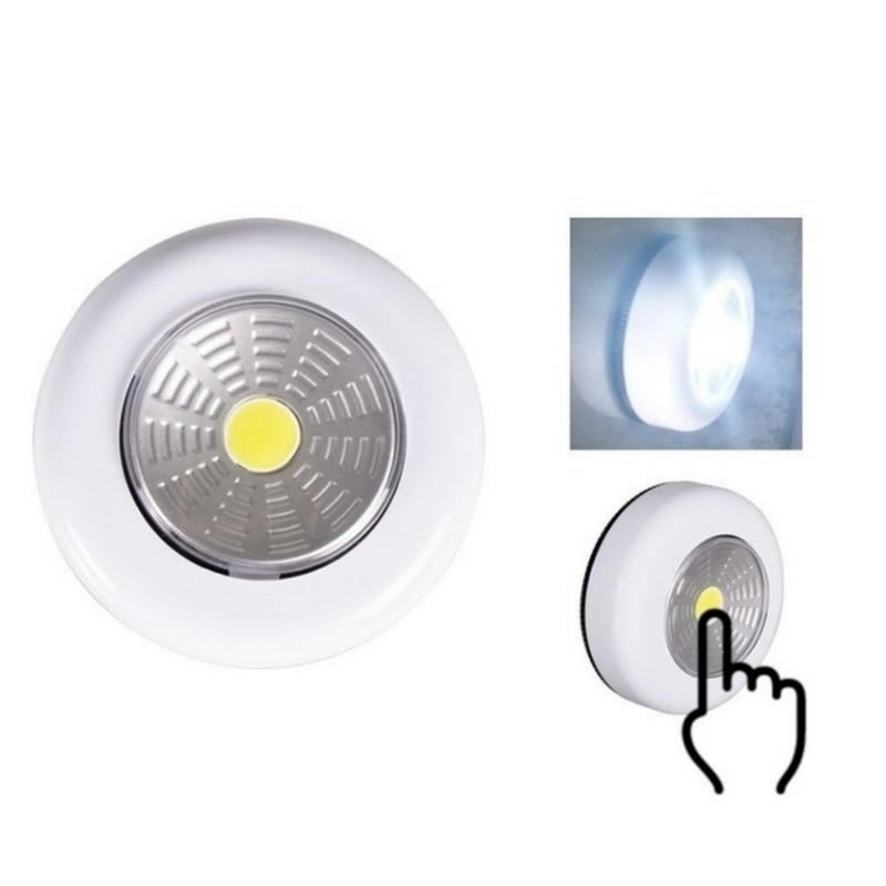 Phlanp Lampu Bawah Kabinet LED COB dengan Stiker Perekat Lampu Dinding Nirkabel Lemari Lemari Laci Lemari Kamar Tidur Lampu Malam