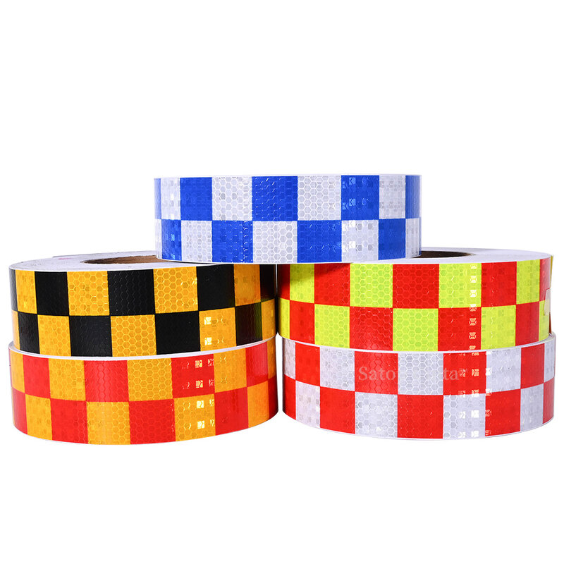 5cm*50m Reflective Material Strip Car Stickers Self Adhesive Reflectors Waterproof Road Warning Safety Tapes For Motorcycle Cars