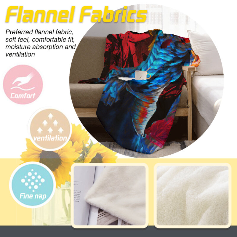 B-bleachh selimut flanel sedang, selimut lempar lembut dekorasi dan rumah hangat