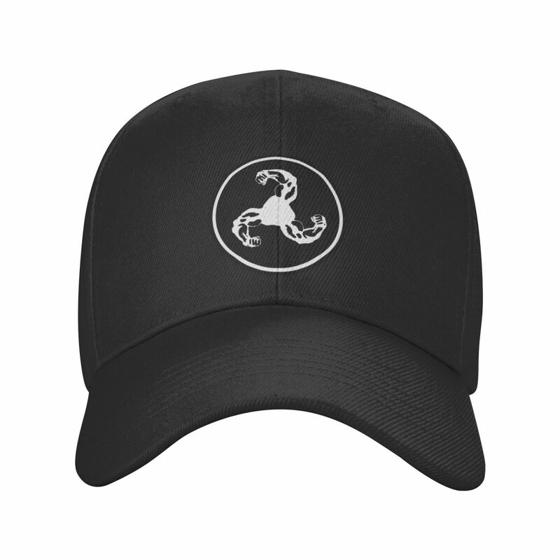 Boné de beisebol logotipo bicicleta para homens e mulheres, chapéu do Derby, branco no disco preto, Chapéus Dropshipping