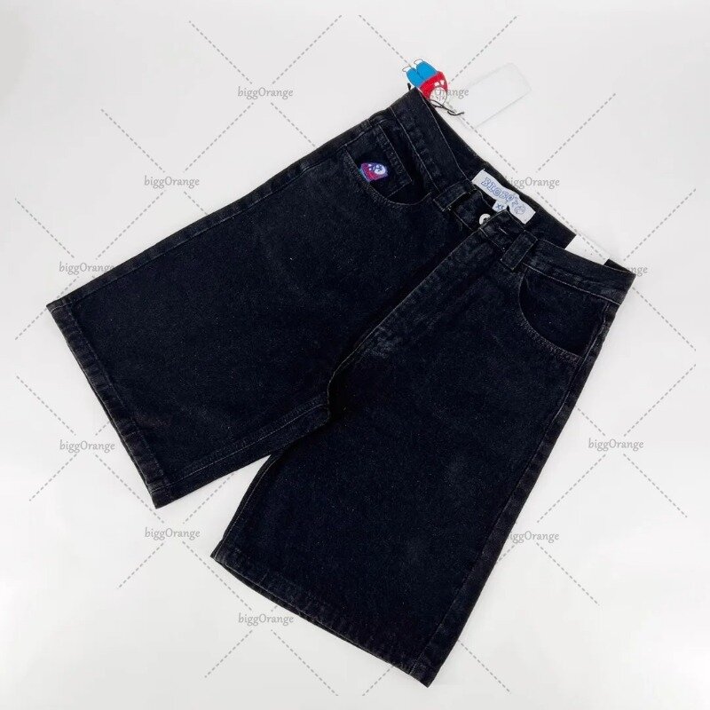 Short en jean imprimé dessin animé pour hommes et femmes, marque de mode américaine, jean Harajuku All-Match, vêtements décontractés rétro de rue, Y2K