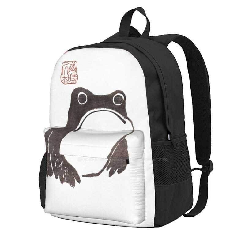 Grumpy Лягушка-Matsumoto Hoji сумка рюкзак для мужчин женщин девочек Подростковая лягушка Grumpy жаба Matsumoto Hoji Япония старинные винтажные эскизы