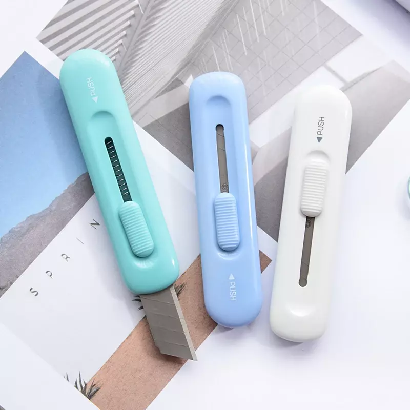 Random Color 1Pc Small Utility Knife Cutting Paper   Mini  Fashion Learning Office Supplies