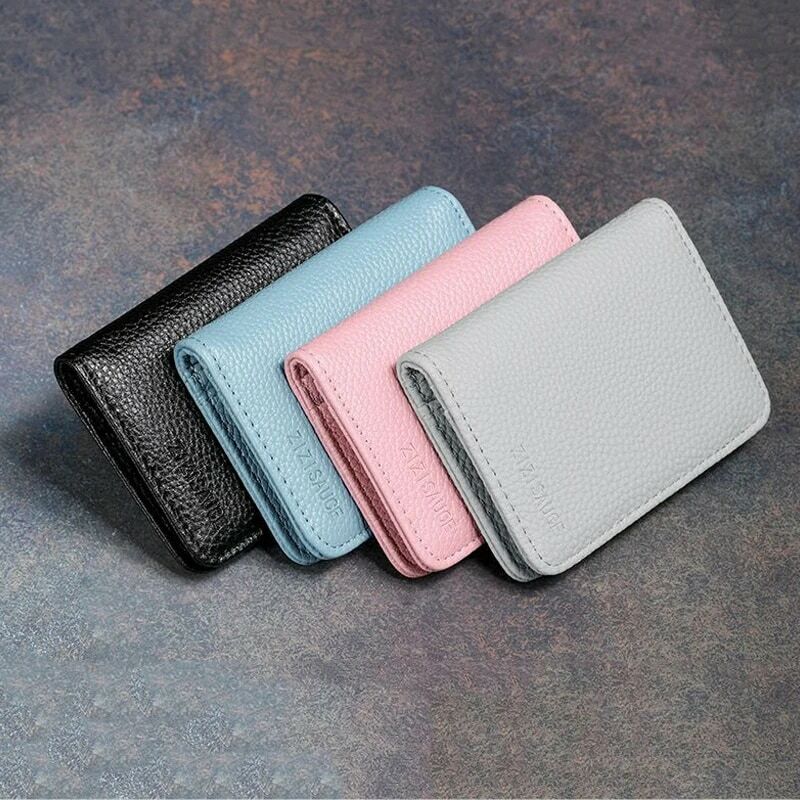 Minimalist Credit Cards Holders Bus Cards Cover For Women Men Small Wallets Travel Card Organizer Clips