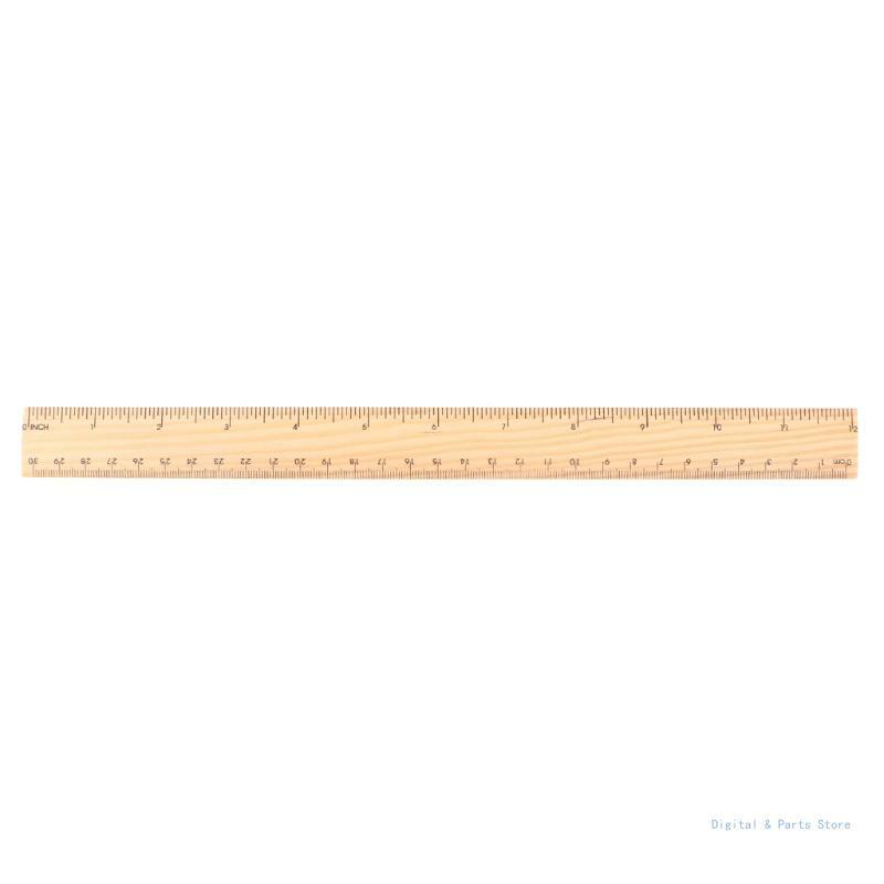 Regla madera M17F, oficina ingeniería doble cara, arquitecto y dibujo para medir, realizar patrones construcción,