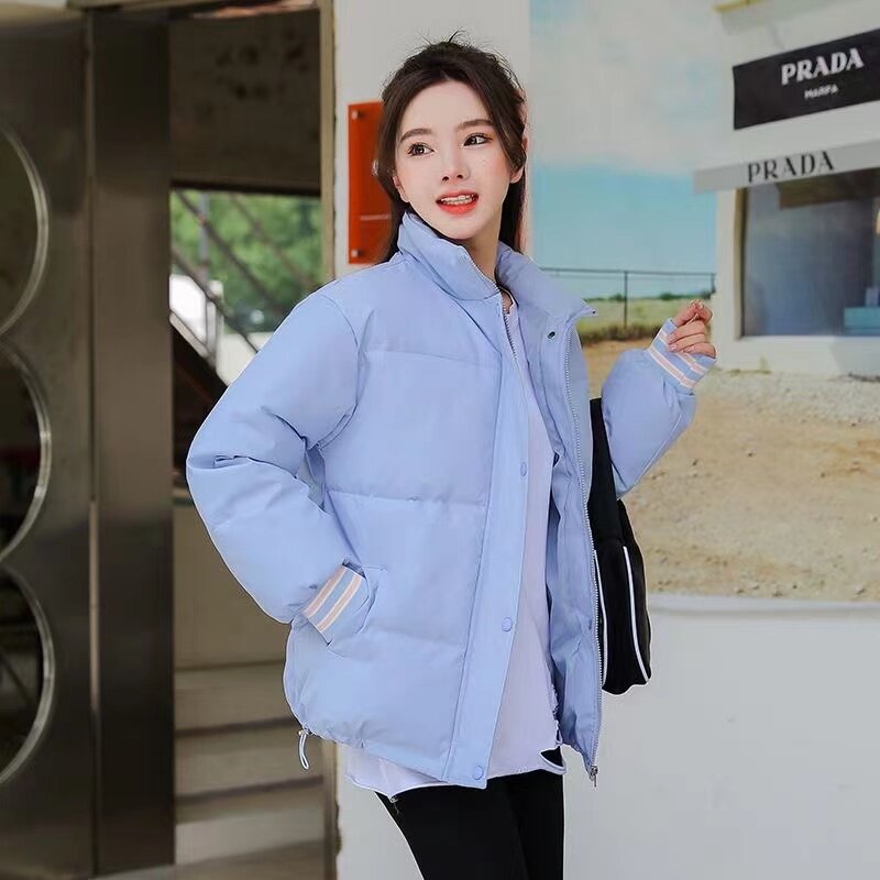 Giacca da donna Parka invernale giacche da donna in piumino di cotone giacca corta da donna Casual con colletto alla coreana Parka caldo 2023 novità