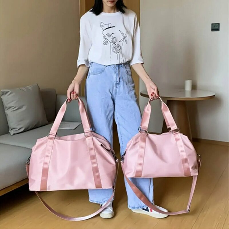 Erweiterbare Sport-Sporttaschen lässig wieder verwendbare 6-Farben-Reisetaschen wasserdichte multifunktion ale Yoga-Einkaufstasche Frauen