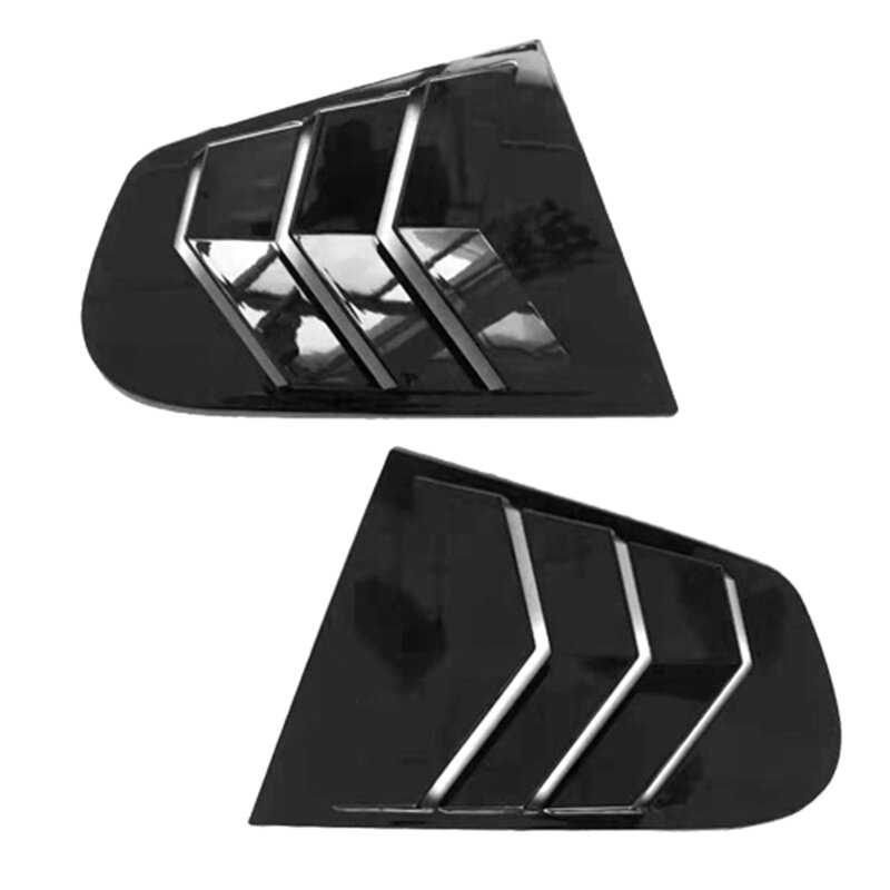 Janela lateral do carro grelha colher capa ventilação estilo superfície de carbono spoiler decorativo para scirocco 2009-2018