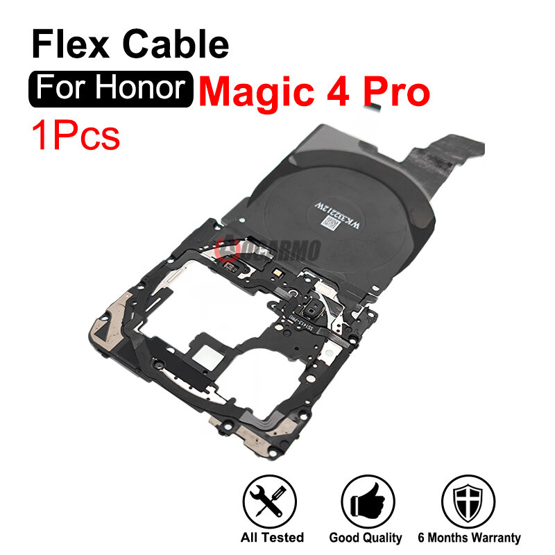Penutup papan utama Motherboard untuk Honor Magic 4Pro 4 Pro suku cadang pengganti modul Flex kumparan pengisi daya nirkabel