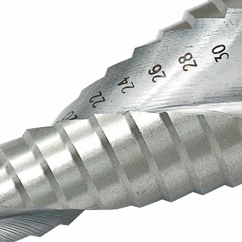 Broca Espiral Groove Step, Ferramenta De Placa De Alumínio, Krachtige 4-12mm, 4-20mm, 4-32mm, Broca para Corte De Chapa De Aço, 3Pcs