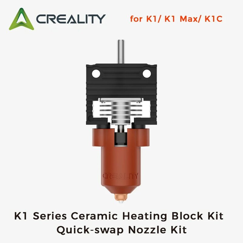 Kit di blocchi di riscaldamento in ceramica serie Creality K1 Kit di ugelli a scambio rapido aggiornato per stampante 3D K1 K1-Max K1C