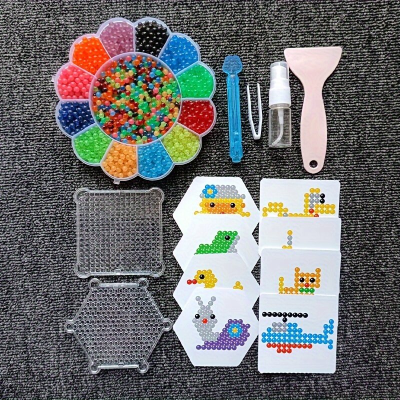 Kit de cuentas de Spray de agua de 5MM, cuentas Fusible creativas para la fabricación de joyas, decoraciones especiales DIY, artesanía hecha a mano