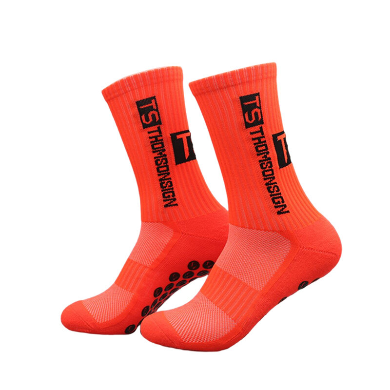 Нескользящие футбольные носки THOMSONSIGN для мужчин и женщин, нескользящие спортивные носки для футбола, баскетбола, тенниса, велосипедные носки 38-46