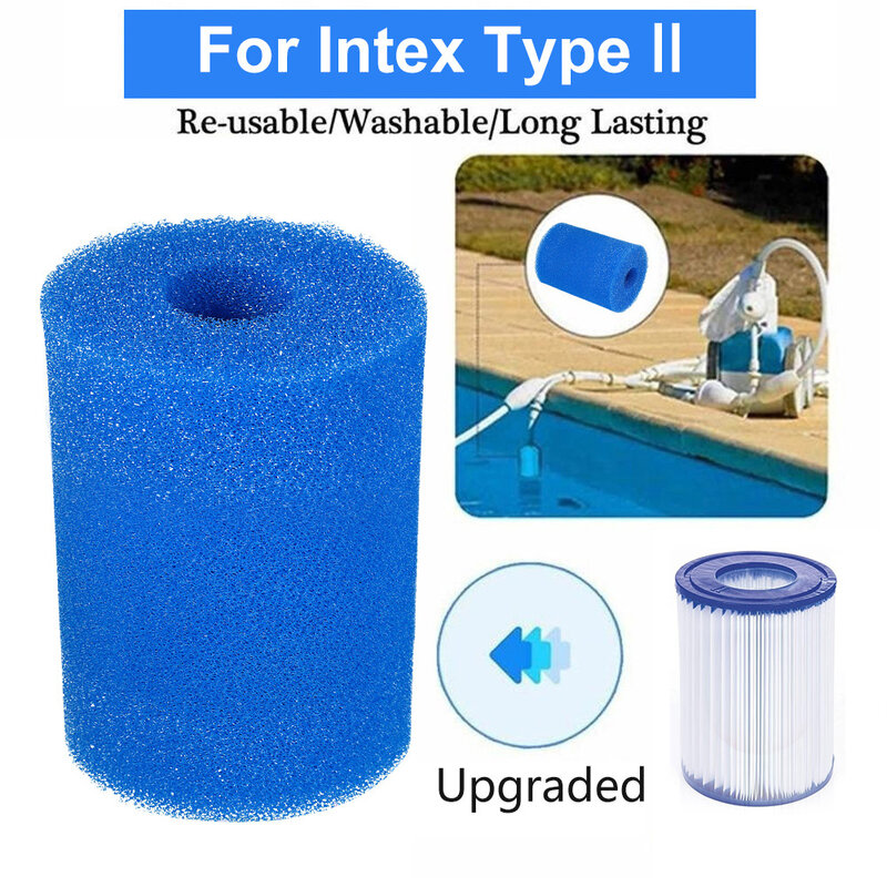 Filtro de piscina eficiente e rentável, cartucho de esponja de espuma para o tipo I, II, VI, D, H, S1, A, B