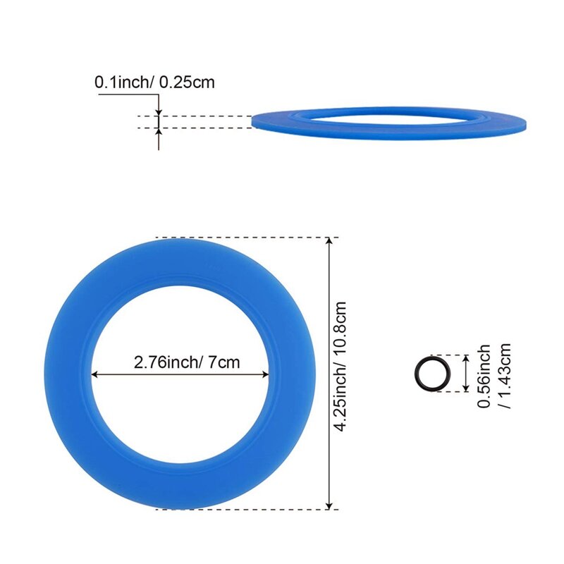 Toilet Flush Valve Seal Fit For American Standard&Eljer-Compatible With 7301111-0070A Flush Valve Seal Kit