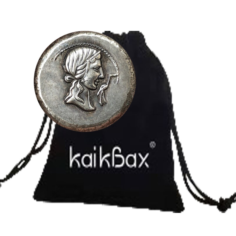 Lusso antico impero romano mitologia divertente 3D novità arte moneta/buona fortuna moneta commemorativa tasca divertente moneta + sacchetto regalo