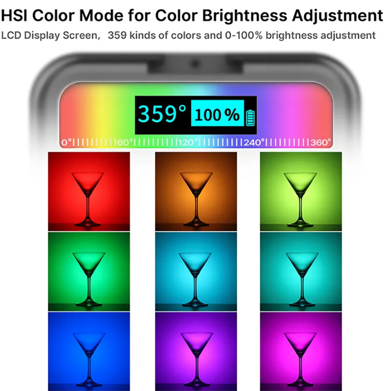 Ulanzi VL49 RGB światła filmowe kolorowy Mini kamera ze światłem LED magnetyczna lampa wypełniająca zdjęcie oświetlenie fotograficzne na Youtube TikTok