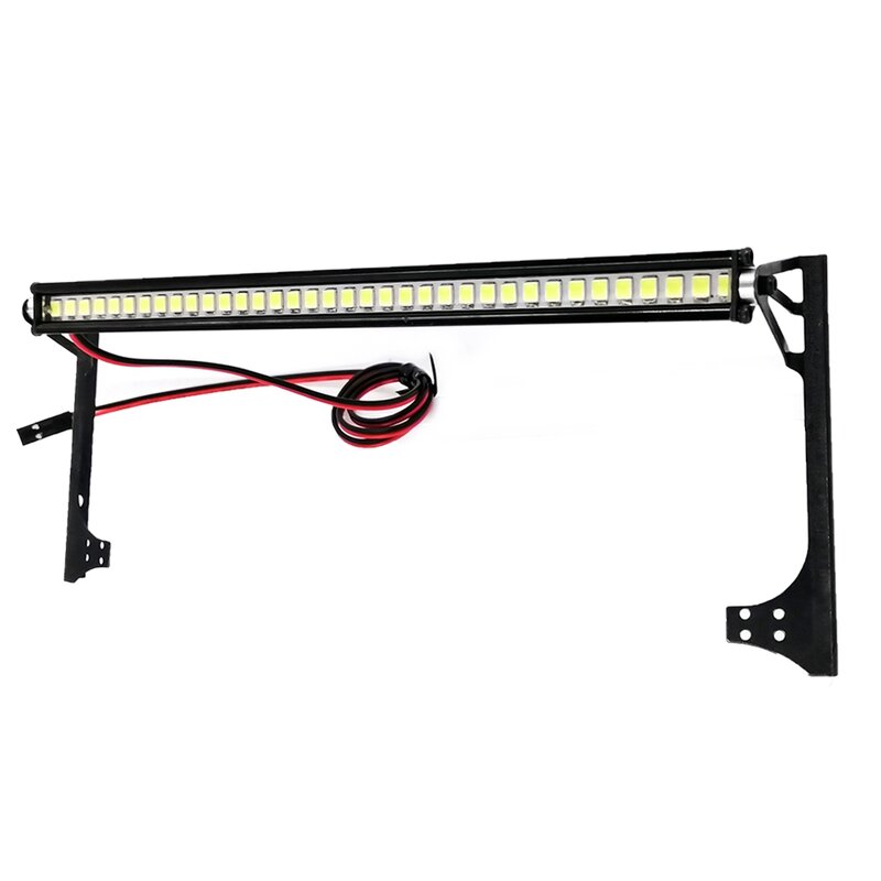 Lámpara de techo para coche teledirigido, barra de luz de 24 LED para 1/10 RC Crawler Axial SCX10 90046 90060 SCX24 Jeep Wrangler JK Rubicon Body